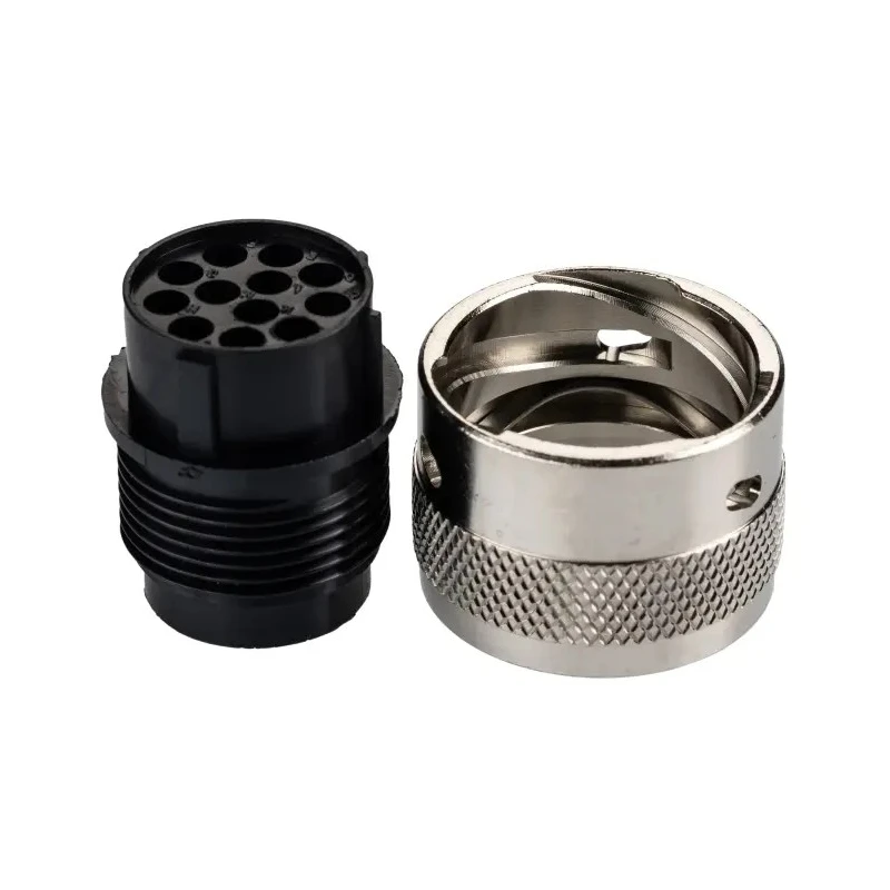 ITT Cannon Circular Connector Cable, Plug Female, 12 Contacts, 250V, 13A, IP65 Rated, Polymer TR1412PFS1NB / 192926-0520