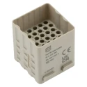 HARTING Heavy Duty Power Connector Module, 10A Current Rating, HAN Modular Series Male, 42 Contacts, 150V, Cable 09140423001