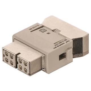 HARTING Heavy Duty Power Connector Module 10A 50V Female 4 Contacts HAN Modular Series 09140083121
