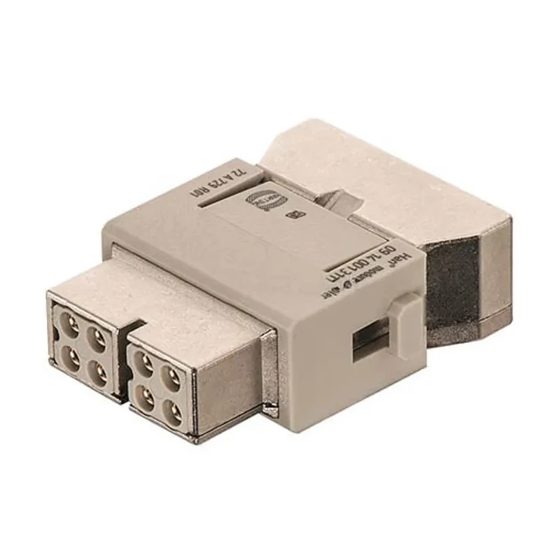 HARTING Heavy Duty Power Connector Module 10A 50V Female 4 Contacts HAN Modular Series 09140083121