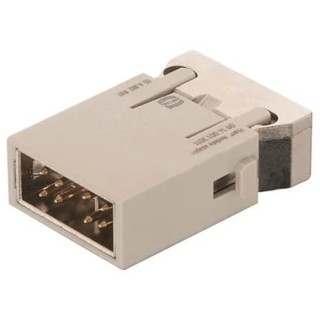 HARTING Heavy Duty Power Connector Module 10A 50V HAN Modular Series Male 4 Contacts 09140083021