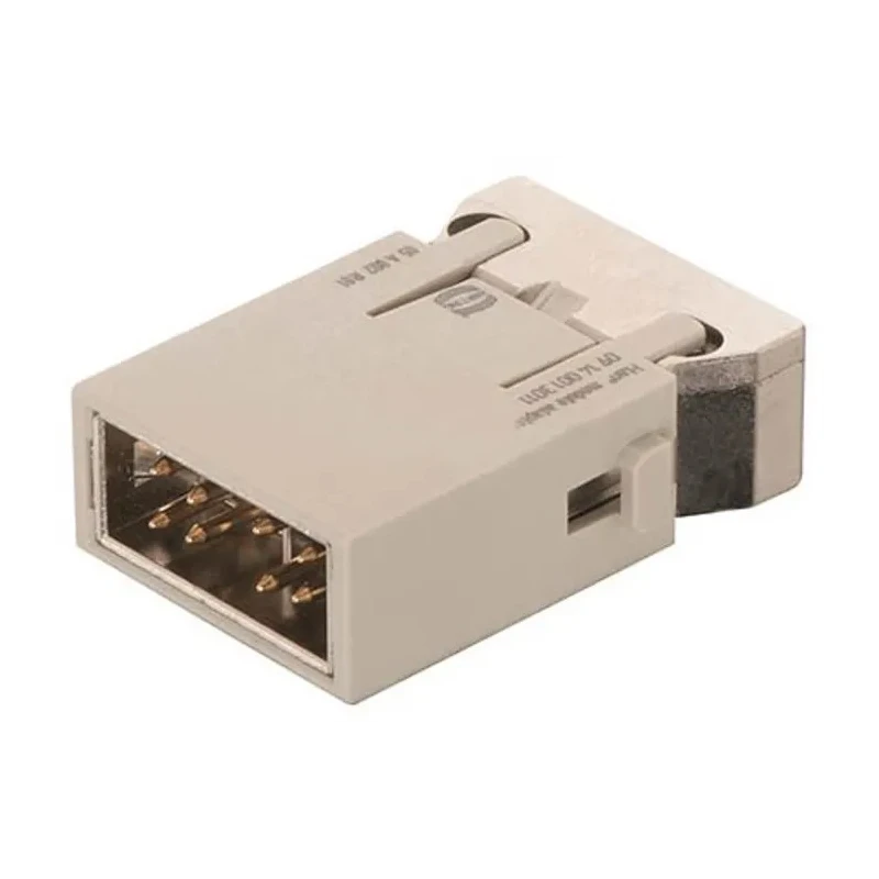 HARTING Heavy Duty Power Connector Module 10A 50V HAN Modular Series Male 4 Contacts 09140083021