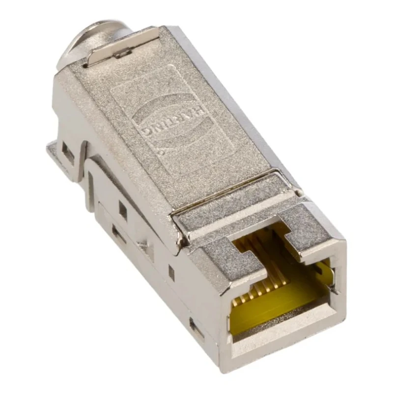 HARTING Han-Modular Series RJ45 Connector Female Cable Shielded Straight 1 Port 8 Way RJ45