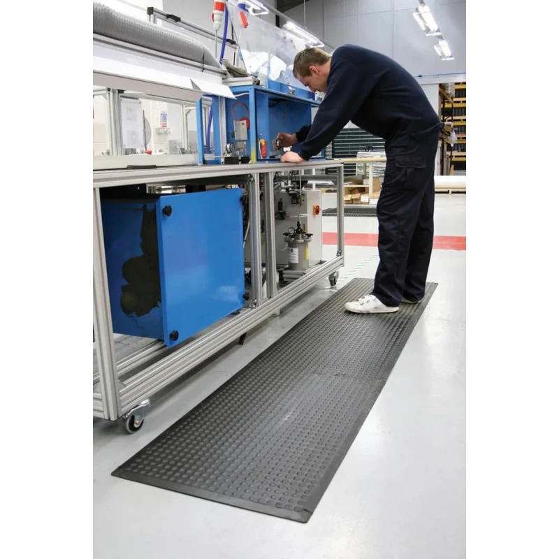 Coba Europe Natural Rubber Anti-Fatigue Interlocking End Mat 600mm x 900mm x 14mm BF010003