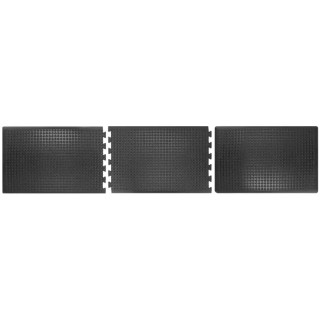 Coba Europe Individual Natural Rubber Anti-Fatigue Mat 600 mm x 900 mm x 14 mm, Black BF010001