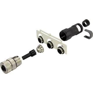 HARTING Industrial Circular Connector, 5 Contacts, Cable Mount, Plug Female, Polymer Housing, IP65/IP67, 50V 21038122511
