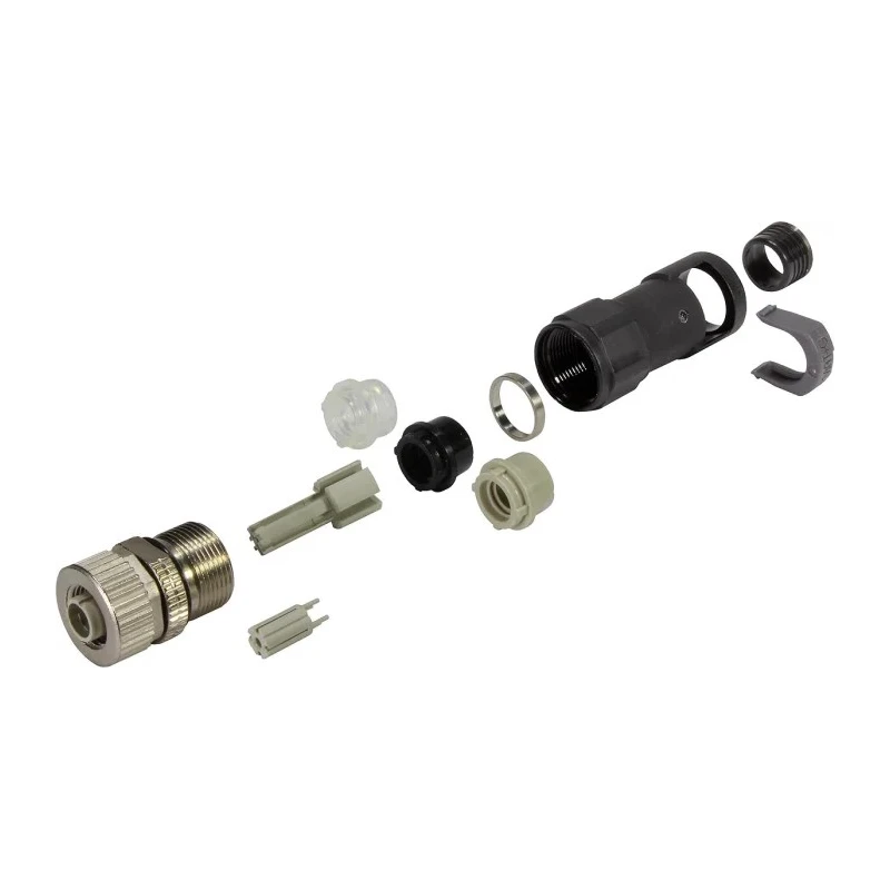 HARTING Circular Connector Cable Mount Socket Female 4 Contacts M12 Series 50V 4A IP65/IP67 D Coded 21038822411