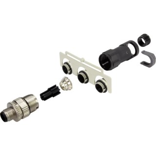 HARTING Circular Connector 5 Contacts Cable M12 Socket Male IP65 IP67 50V 4A 21038121511