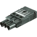 Wieland GST18i Series Clamp Spring Clamp Male Lighting Connector, 3-Pole, 16A, 250V, IP40 GST18i