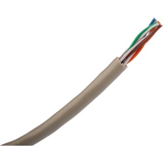 Belden 1592A Unscreened Cat5e Ethernet Cable, 304 m, Grey PVC Jacket, 24AWG, 300V CAT5e