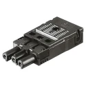 Wieland GST18i3 Series Cable Mini Connector Female Spring Clamp, 3-Pole, 16A, 3-Way, IP40 GST18i3