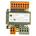 Block 2 Output 100 VA Chassis Mount Transformer, 2 x 12 V AC, Universal Input 208-600 V AC, cUL UL VDE USTE100/2X12