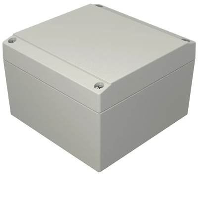 Rose Aluform Series Grey Grey Lid Die Cast Aluminium Enclosure IP66 IK09 120 mm x 120 mm x 120 mm IP66