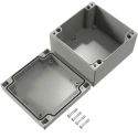Rose Aluform Series Grey Grey Lid Die Cast Aluminium Enclosure IP66 IK09 120 mm x 120 mm x 120 mm IP66