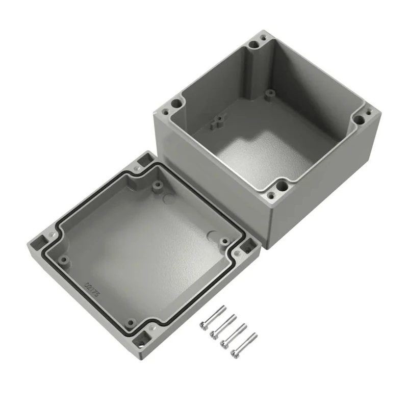 Rose Aluform Series Grey Grey Lid Die Cast Aluminium Enclosure IP66 IK09 120 mm x 120 mm x 120 mm IP66
