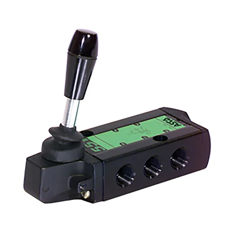 EMERSON ? ASCO Lever Pneumatic Manual Control Valve 551 Series, G 1/4, 5/3 Way, Aluminium Body, 10 bar, 760 L/min 55102096