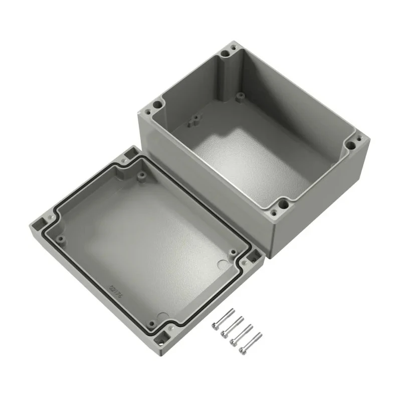 Rose Die Cast Aluminium Enclosure IP66 IK09 Grey Lid 160 mm x 160 mm x 120 mm IP66