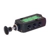 EMERSON ? ASCO Push Button Pneumatic Manual Control Valve 551 Series, G 1/4, 5/2 Valve Function, III B 55102086