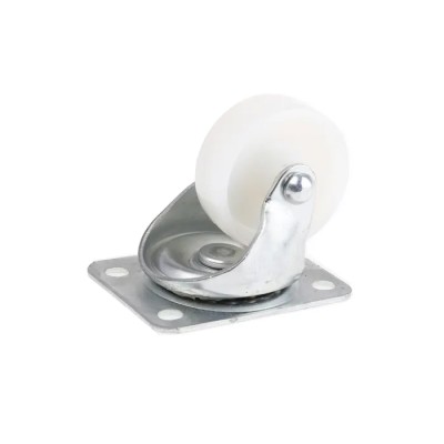 Flexello Medium Duty Nylon Wheel Swivel Castor, 63 mm Wheel Diameter, 85 kg Load Capacity, Plain Bore Hub, Model 420-3427