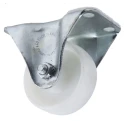 Flexello Fixed Castor with Nylon 63 mm Wheel Diameter, 85 kg Load Capacity, 81 mm Overall Height, 22 mm Wheel Width 420-3376