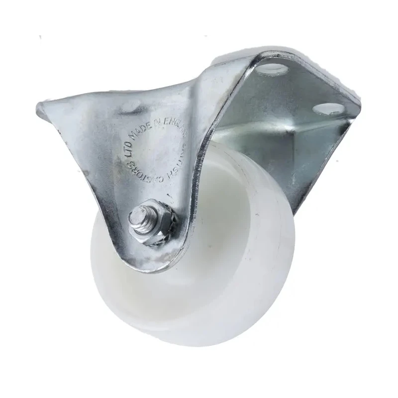 Flexello Fixed Castor with Nylon 63 mm Wheel Diameter, 85 kg Load Capacity, 81 mm Overall Height, 22 mm Wheel Width 420-3376
