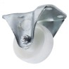 Flexello Fixed Castor with Nylon 63 mm Wheel Diameter, 85 kg Load Capacity, 81 mm Overall Height, 22 mm Wheel Width 420-3376
