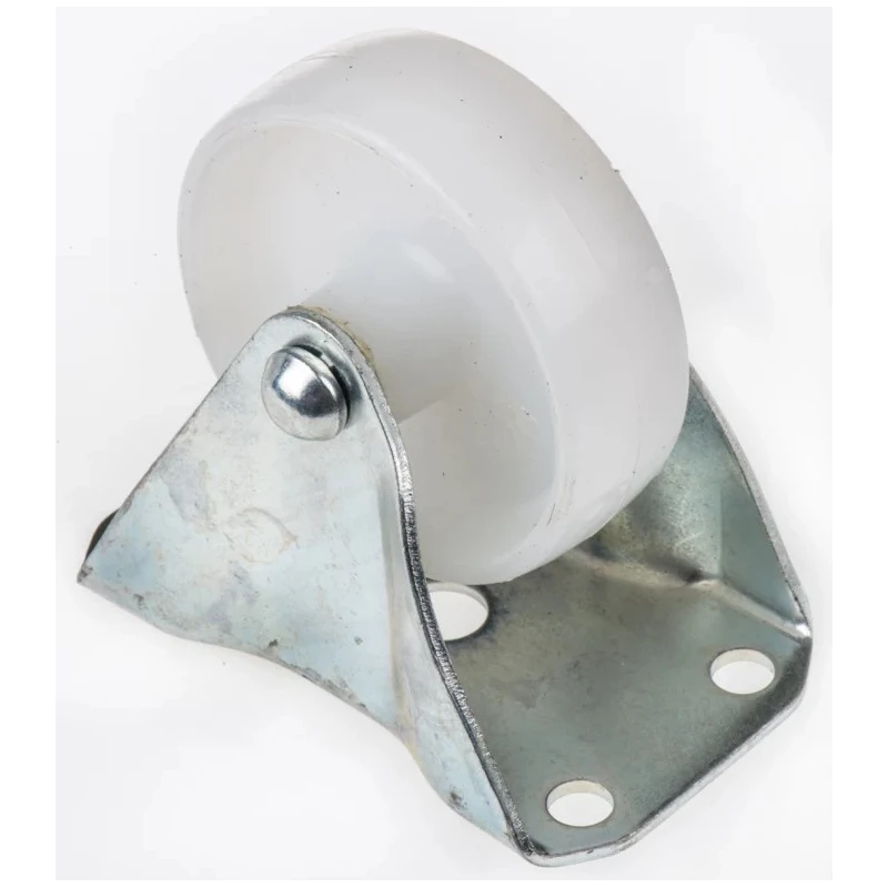 Flexello Fixed Castor Nylon Wheel 75 mm Diameter 130 kg Load Capacity 95 mm Overall Height Model 420-3382