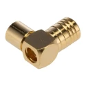 TE Connectivity SMB Series Coaxial Connector Cable Male SMB, 50 Ω, Right Angle Body Solder 1-1478008-0
