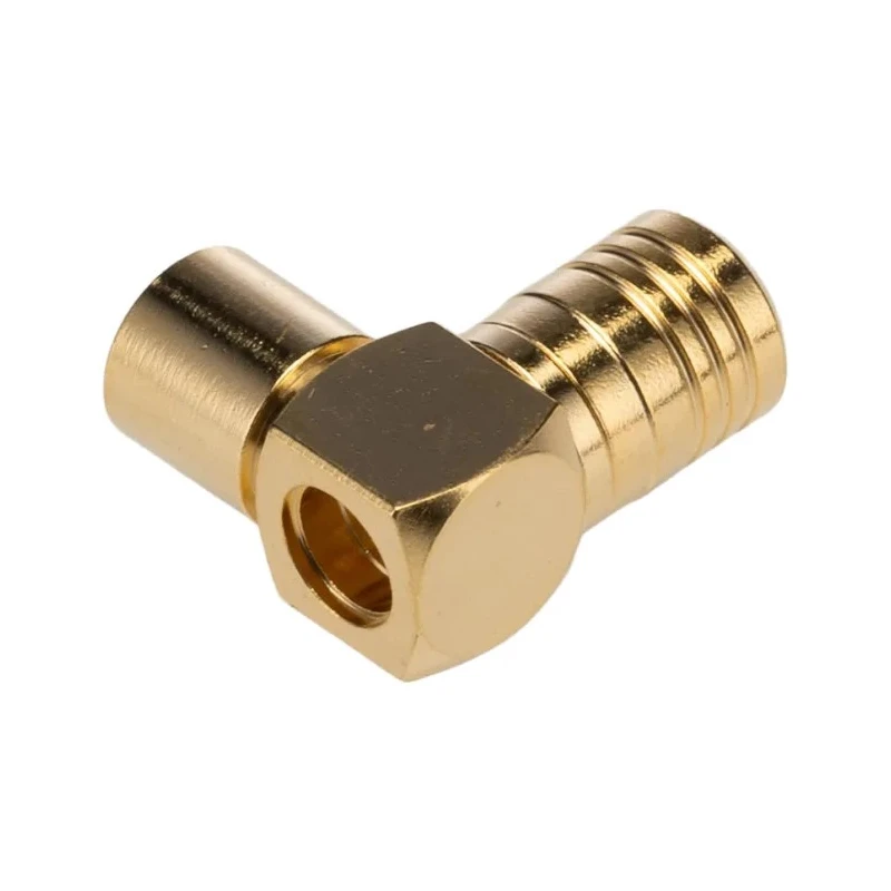 TE Connectivity SMB Series Coaxial Connector Cable Male SMB, 50 Ω, Right Angle Body Solder 1-1478008-0