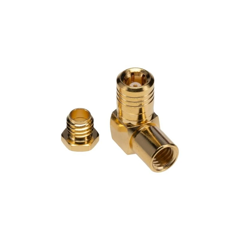 TE Connectivity SMB Series Coaxial Connector Cable Male SMB, 50 Ω, Right Angle Body Solder 1-1478008-0