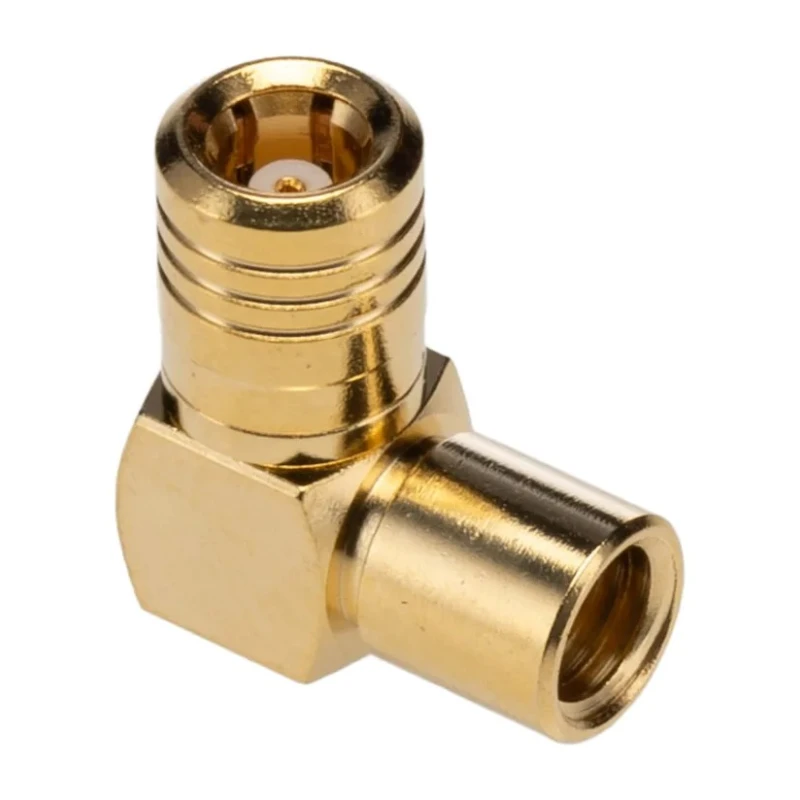TE Connectivity SMB Series Coaxial Connector Cable Male SMB, 50 Ω, Right Angle Body Solder 1-1478008-0