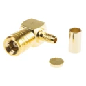 TE Connectivity SMB Series Coaxial Connector Cable Male SMB, 50 Ω, Right Angle Body 1-1337478-0