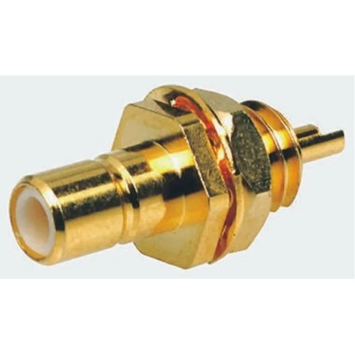 TE Connectivity SMB Series Coaxial Connector Panel Mount Female 50 Ω Straight Body Solder 1-1337480-0