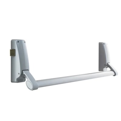 Briton Fire Door Push Bar Steel 1 Point Panic Bolt Euro Cylinder Lock Lever Handle Compatible with Double Doors Metal 378.SE