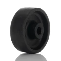 LAG Black Thermoplastic High Temperature Trolley Wheel 80mm Diameter 150kg Load Capacity 28002