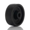 LAG Black Thermoplastic High Temperature Trolley Wheel 80mm Diameter 150kg Load Capacity 28002