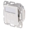 RS PRO 45° Cat5e 2 Way RJ45 Fully Shielded Network Faceplate 60mm Width 49mm Depth 422-6060