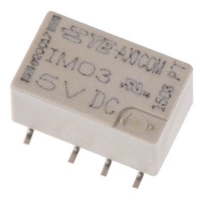 TE Connectivity Surface Signal Relay 5V dc Coil 2A Switching Current DPDT Surface Mount IM03GR