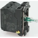Schneider Electric Harmony Series Contact & Light Block White Light 1 NO/1 NC ZB5AW0M15