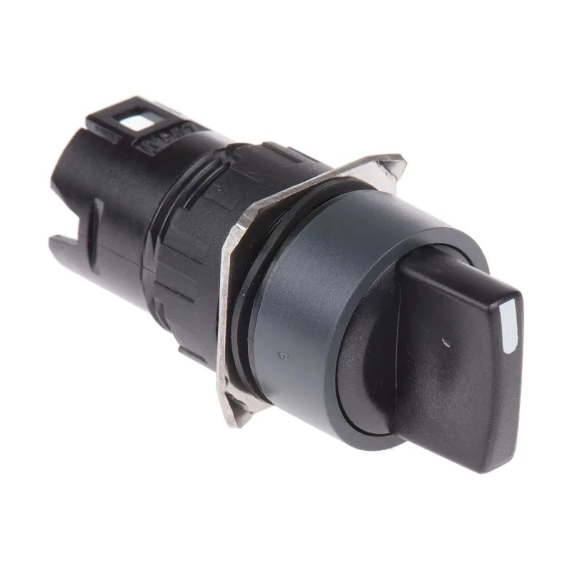 Schneider Electric Harmony Series 2 Position Selector Switch Head 16mm Cutout Black Handle IP65 ZB6AD22