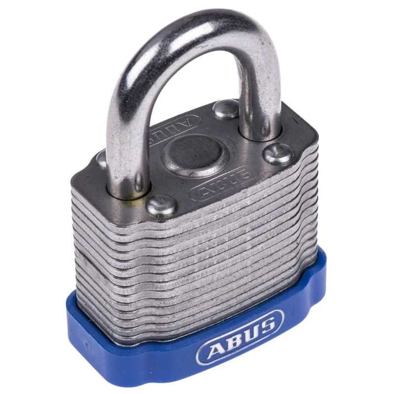 ABUS Key Steel Padlock Weatherproof, 6.7 mm Shackle Diameter, 20 mm Shackle Length, 44mm Body XR0041 40