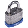 ABUS Key Steel Padlock Weatherproof, 6.7 mm Shackle Diameter, 20 mm Shackle Length, 44mm Body XR0041 40
