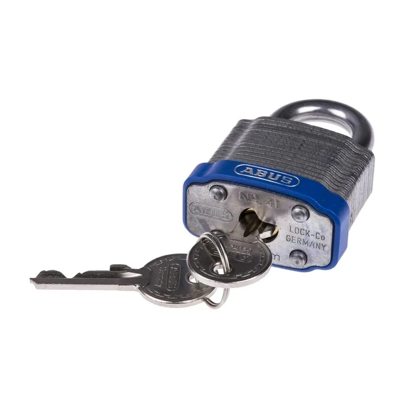 ABUS Key Steel Padlock Weatherproof, 6.7 mm Shackle Diameter, 20 mm Shackle Length, 44mm Body XR0041 40
