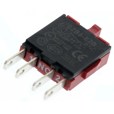 Schneider Electric Harmony Series Contact Block 250V 3A 1 NC Faston Terminals ZB6E2B