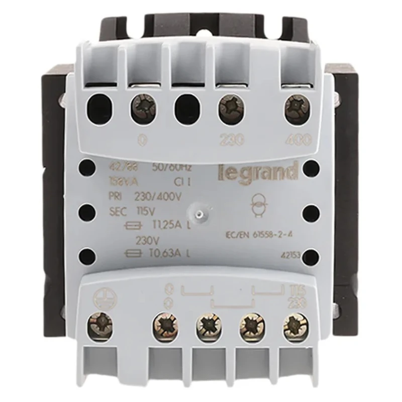 Legrand 160 VA DIN Rail Transformer, 230 to 400 V Primary, 230 V Secondary, Screw Mount, 98x84x104 mm, 50-60 Hz UL506