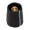 Sifam Black Nylon Potentiometer Knob 11.5 mm Diameter 14 mm Height for 3.2 mm Circular Shaft S111 125BK