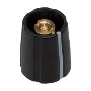 Sifam Black Nylon Potentiometer Knob 11.5 mm Diameter 14 mm Height for 3.2 mm Circular Shaft S111 125BK