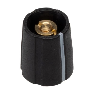 Sifam Black Nylon Potentiometer Knob 11.5 mm Diameter 14 mm Height for 3.2 mm Circular Shaft S111 125BK