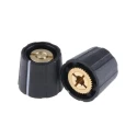 Sifam Black Nylon Potentiometer Knob 15.5 mm Diameter 14.3 mm Height for 3.2 mm Circular Shaft S151 125BK