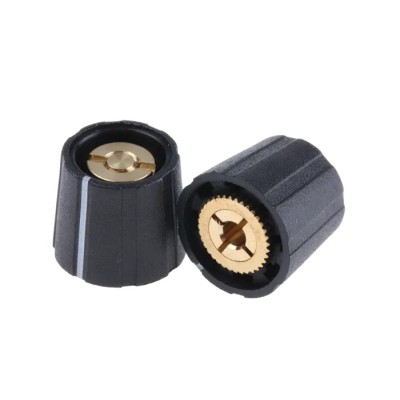 Sifam Black Nylon Potentiometer Knob 15.5 mm Diameter 14.3 mm Height for 3.2 mm Circular Shaft S151 125BK